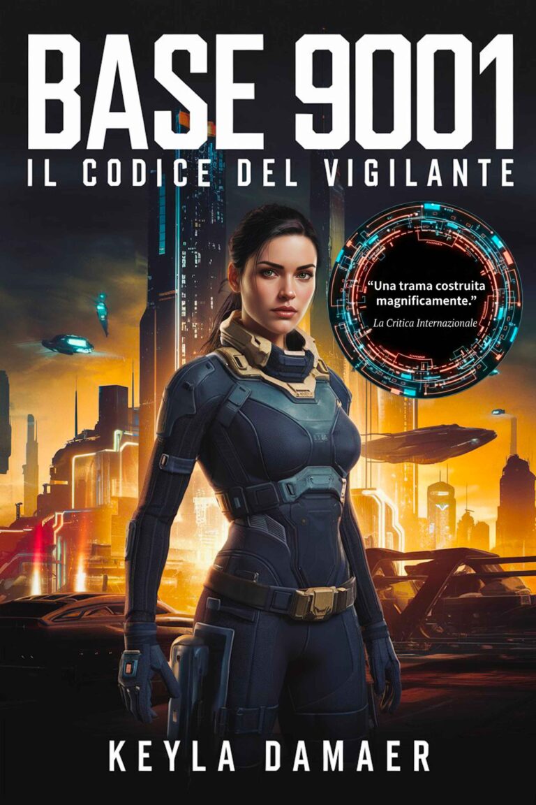 Copertina della serie Il Codice del Vigilante - Racconto Thriller Fantascientifico - Lauren Kutyna in uniforme