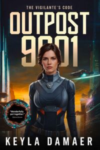 Cover of the series The Vigilante's Code - Sci-fi Thriller - Lauren Kutyna in uniform