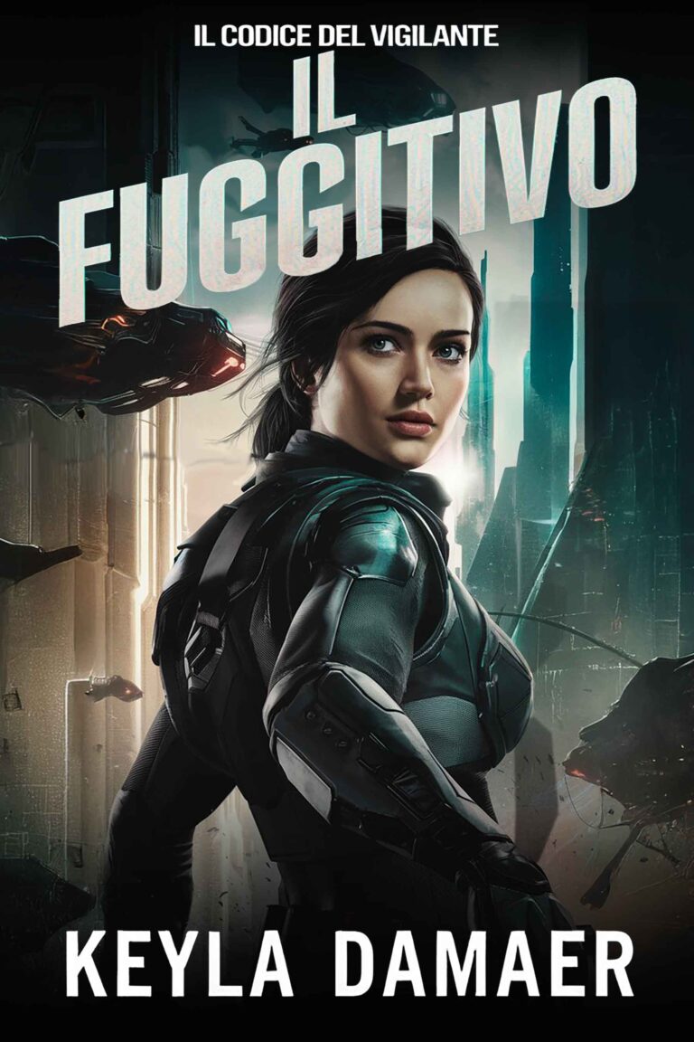 Copertina della serie Il Codice del Vigilante - Racconto Thriller Fantascientifico - Lauren Kutyna in uniforme